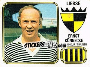 Figurina Ernst Kunnecke - Football Belgium 1980-1981 n. 204 - Panini
