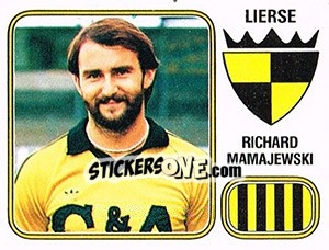 Sticker Richard Mamajewski - Football Belgium 1980-1981 - Panini