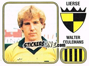 Sticker Walter Ceulemans - Football Belgium 1980-1981 - Panini