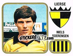 Sticker Niels Soerensen - Football Belgium 1980-1981 - Panini