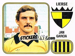 Sticker Jan Garcia - Football Belgium 1980-1981 - Panini