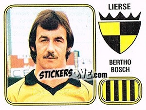 Figurina Bertho Bosch - Football Belgium 1980-1981 n. 216 - Panini