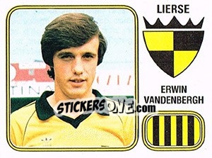 Sticker Erwin van den Bergh - Football Belgium 1980-1981 - Panini