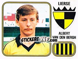 Sticker Albert van den Bergh - Football Belgium 1980-1981 - Panini