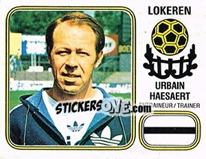 Sticker Urbain Haesaert - Football Belgium 1980-1981 - Panini