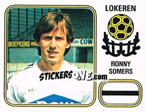 Sticker Ronny Somers - Football Belgium 1980-1981 - Panini