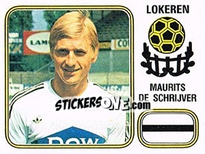 Sticker Maurits de Schrijver - Football Belgium 1980-1981 - Panini