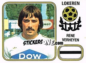 Sticker Rene Verheyen - Football Belgium 1980-1981 - Panini