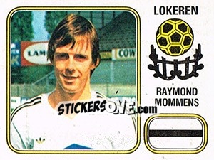 Sticker Raymond Mommens - Football Belgium 1980-1981 - Panini