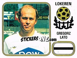Sticker Gregorz Lato - Football Belgium 1980-1981 - Panini