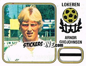 Sticker Arnor Gudjohnson - Football Belgium 1980-1981 n. 233 - Panini