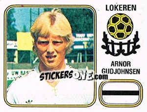 Sticker Arnor Gudjohnson - Football Belgium 1980-1981 - Panini