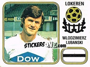 Cromo Wlodzimierz Lubanski - Football Belgium 1980-1981 - Panini