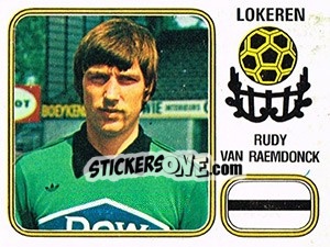 Sticker Rudy van Raemdonck - Football Belgium 1980-1981 - Panini