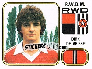 Sticker Dirk de Vriese - Football Belgium 1980-1981 - Panini
