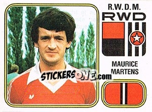 Sticker Maurice Martens - Football Belgium 1980-1981 - Panini