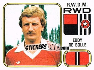 Sticker Eddy de Bolle - Football Belgium 1980-1981 - Panini