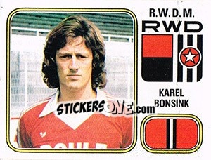 Figurina Karel Bonsink - Football Belgium 1980-1981 - Panini