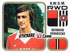Sticker Bernard Verheecke - Football Belgium 1980-1981 - Panini