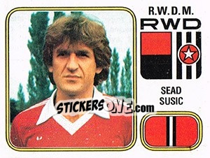 Sticker Sead Susic - Football Belgium 1980-1981 - Panini