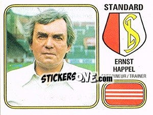 Sticker Ernst Happel - Football Belgium 1980-1981 - Panini
