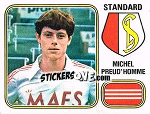 Sticker Michel Preud'Homme - Football Belgium 1980-1981 - Panini