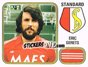 Cromo Eric Gerets - Football Belgium 1980-1981 - Panini