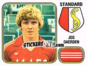 Figurina Jos Daerden - Football Belgium 1980-1981 - Panini