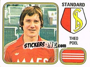 Sticker Theo Poel - Football Belgium 1980-1981 - Panini