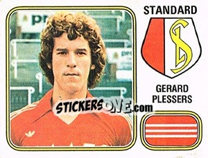 Figurina Gerard Plessers - Football Belgium 1980-1981 - Panini