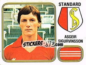 Sticker Asgeir Sigurvinsson - Football Belgium 1980-1981 - Panini