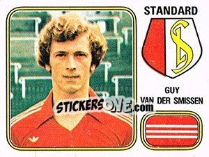Sticker Guy van der Smissen - Football Belgium 1980-1981 - Panini