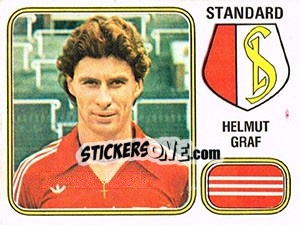 Sticker Helmut Graf - Football Belgium 1980-1981 - Panini