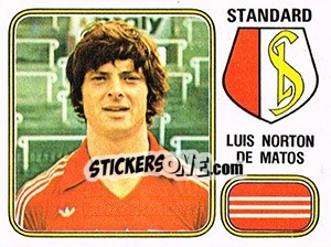Sticker Luis Norton de Matos - Football Belgium 1980-1981 - Panini