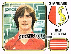 Sticker Ralf Edstrom - Football Belgium 1980-1981 - Panini