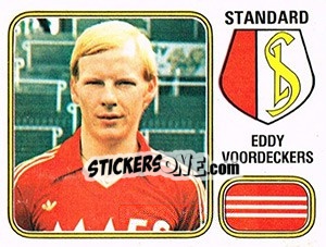 Sticker Eddy Voordecker - Football Belgium 1980-1981 - Panini