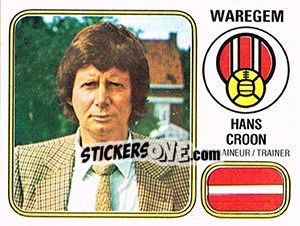 Cromo Hans Croon - Football Belgium 1980-1981 - Panini