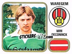Sticker Wim Deconinck - Football Belgium 1980-1981 - Panini
