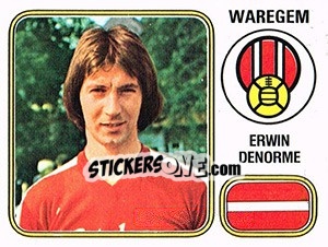 Figurina Erwin Denorme - Football Belgium 1980-1981 - Panini