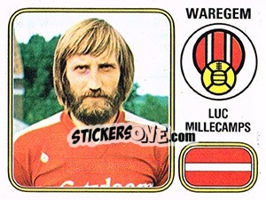 Sticker Luc Millecamps - Football Belgium 1980-1981 n. 280 - Panini