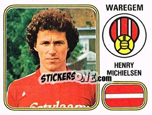 Sticker Henny Michelsen - Football Belgium 1980-1981 - Panini
