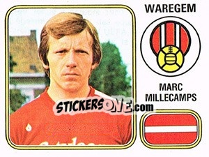 Sticker Marc Millecamps - Football Belgium 1980-1981 n. 283 - Panini