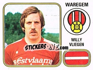 Figurina Willy Vliegen - Football Belgium 1980-1981 - Panini
