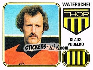 Sticker Klaus Pudelko - Football Belgium 1980-1981 - Panini