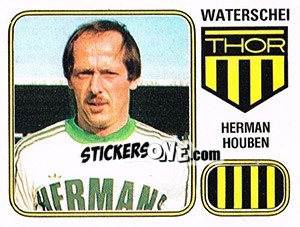Sticker Herman Houben - Football Belgium 1980-1981 - Panini