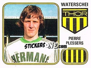 Sticker Pierre Plessers - Football Belgium 1980-1981 - Panini