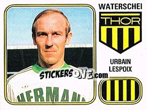 Sticker Urbain Lespoix - Football Belgium 1980-1981 - Panini