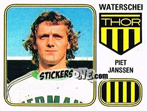 Sticker Piet Janssen - Football Belgium 1980-1981 n. 302 - Panini