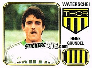 Figurina Heinz Grundel - Football Belgium 1980-1981 - Panini