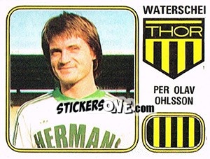 Sticker Per Olav Ohlsson - Football Belgium 1980-1981 - Panini